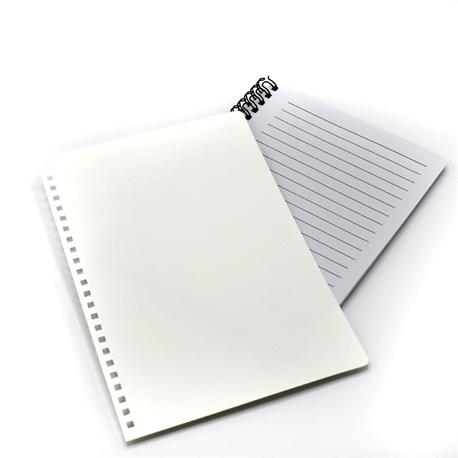 Cuaderno A4 con funda de plastico para sublimacion